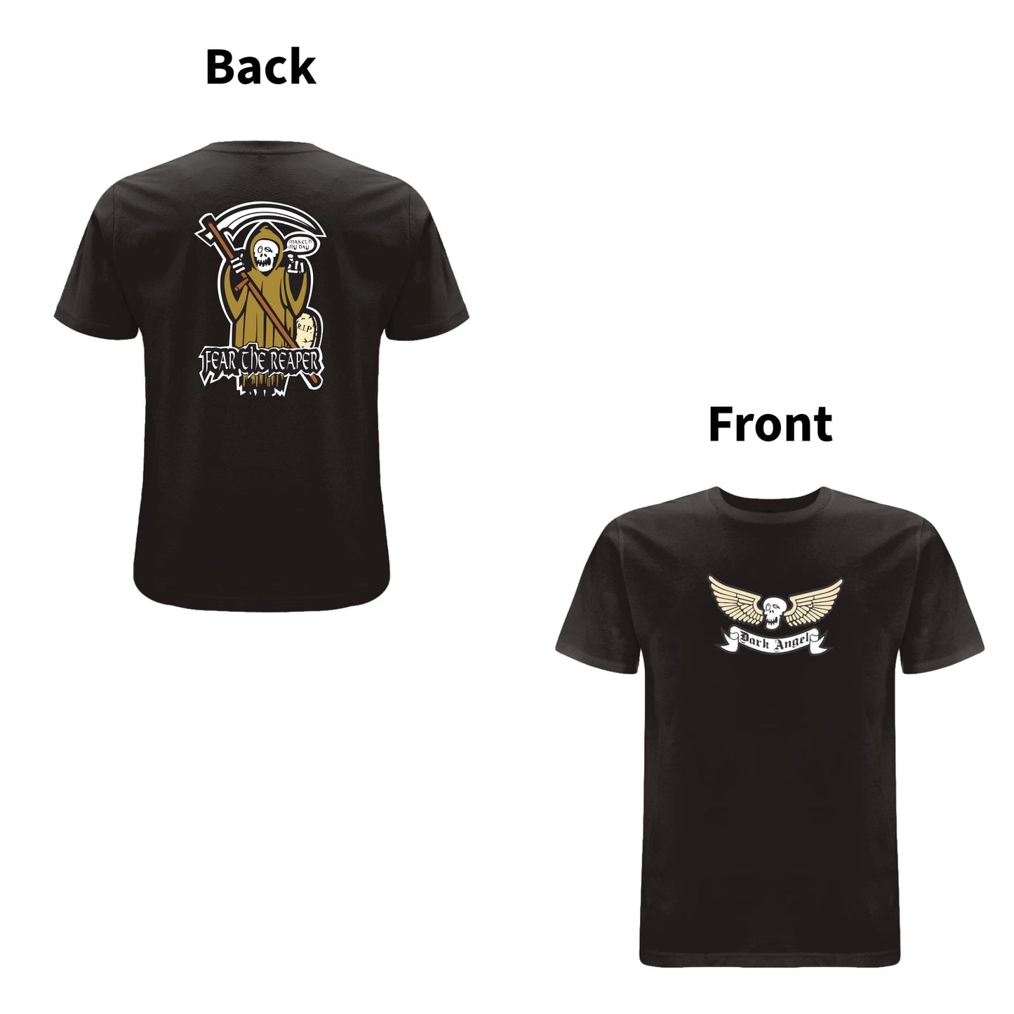 BTKA FEAR THE REAPER FRONT & BACK PRINT LOGO T-SHIRT