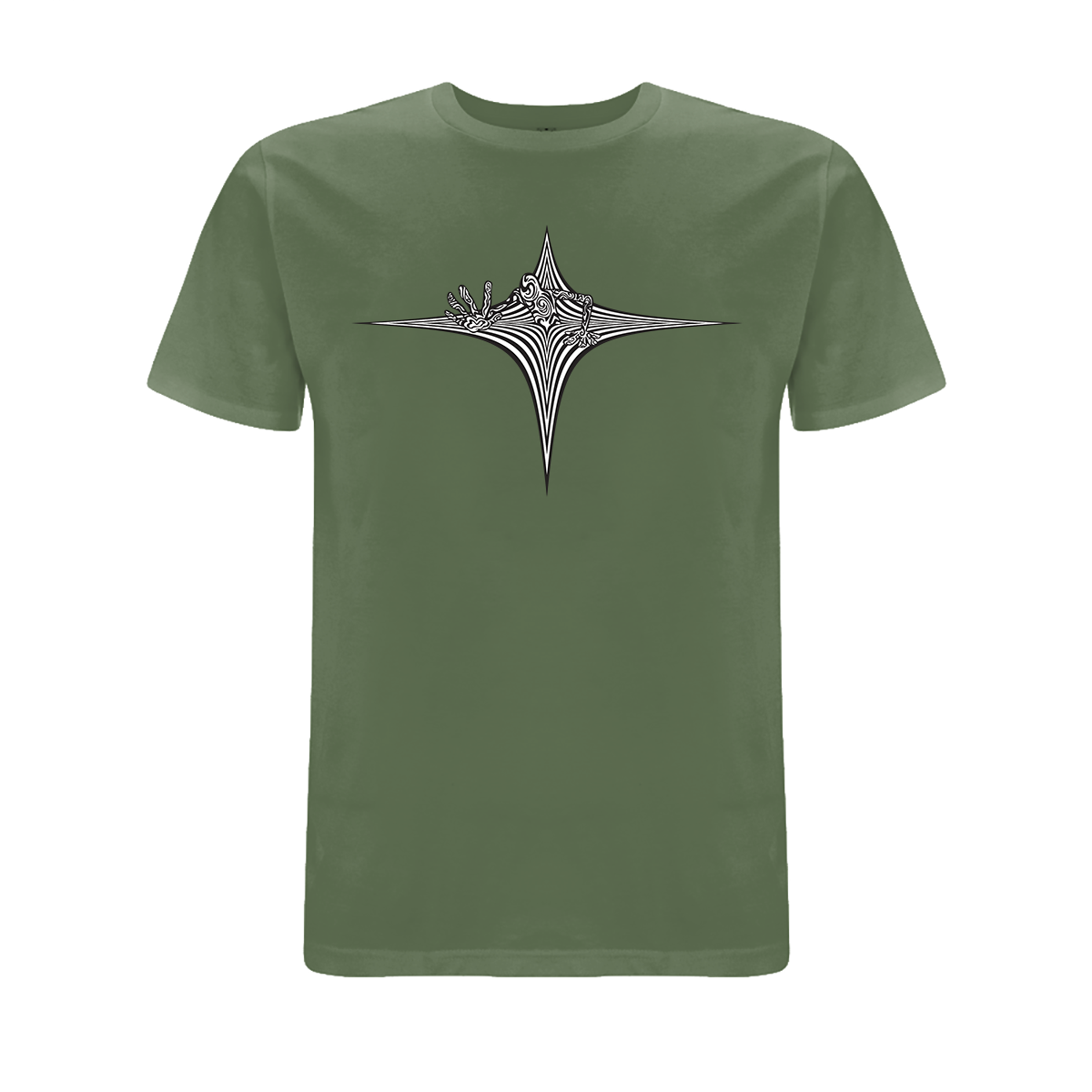 Vortex Stargate Front and back print organic T-Shirt