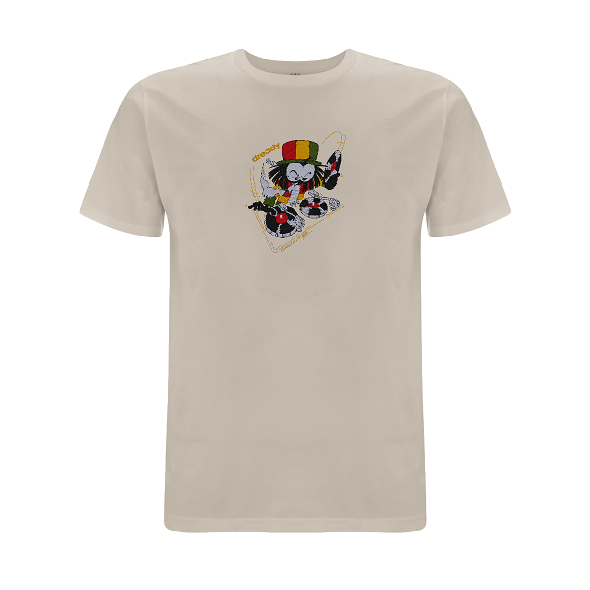 Dready 'Wheel it Up' Embroidered T- Shirt
