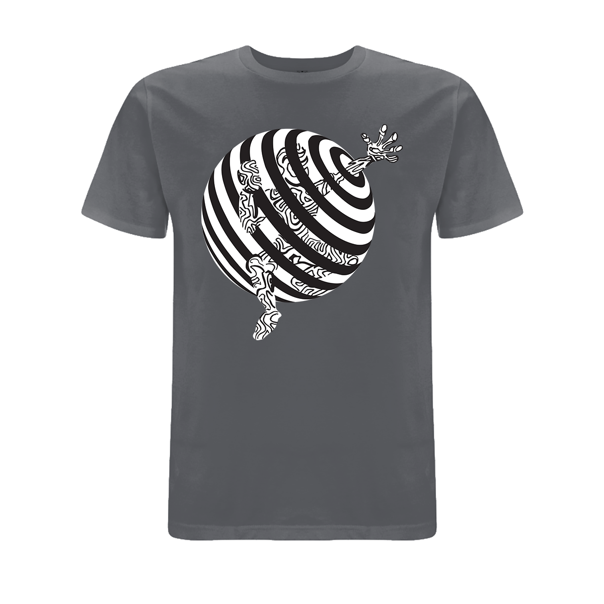 Vortex Trapped Front and back print organic T-Shirt