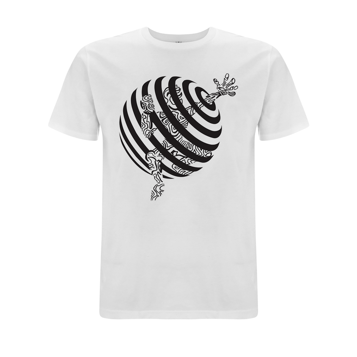 Vortex Trapped Front and back print organic T-Shirt