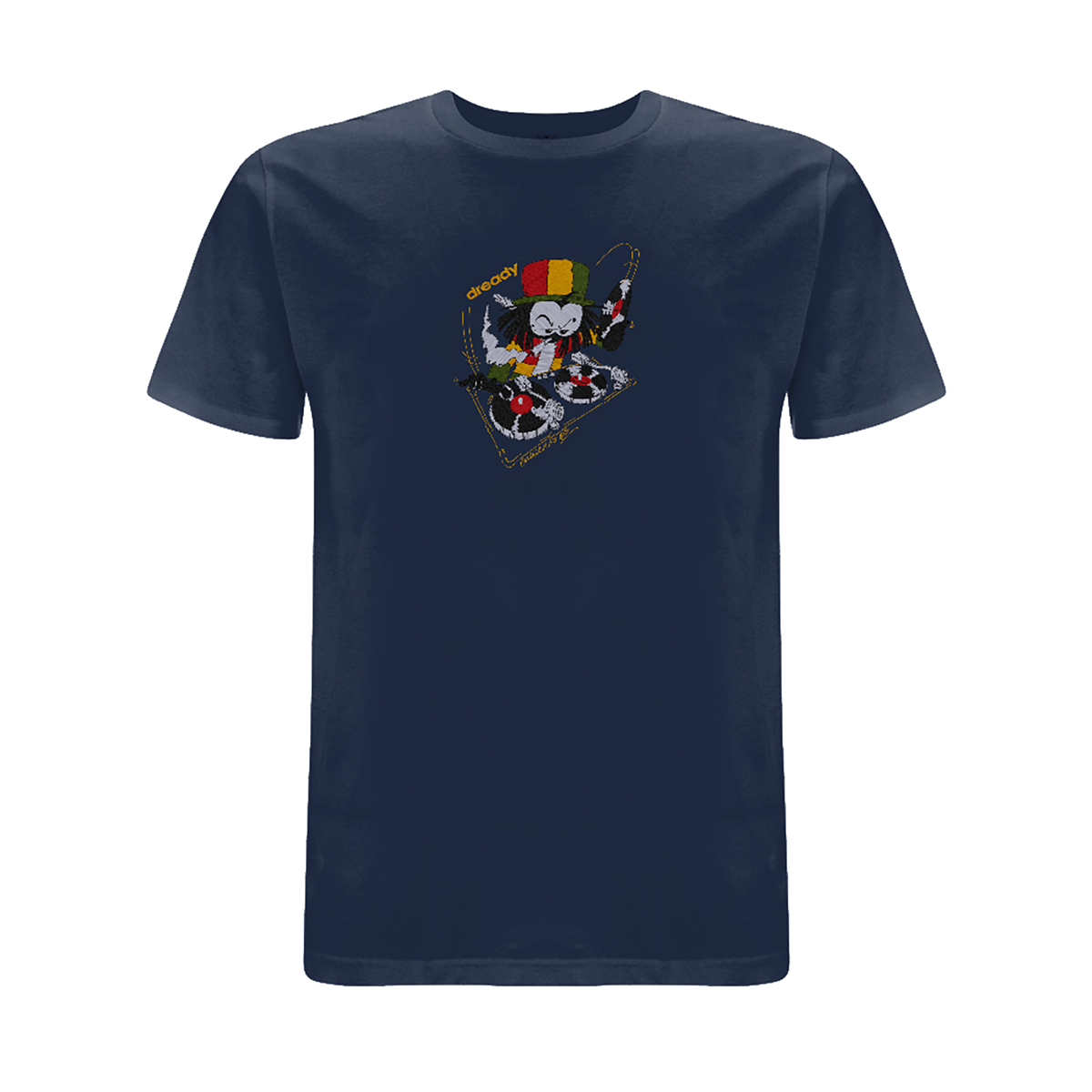 Dready 'Wheel it Up' Embroidered T- Shirt