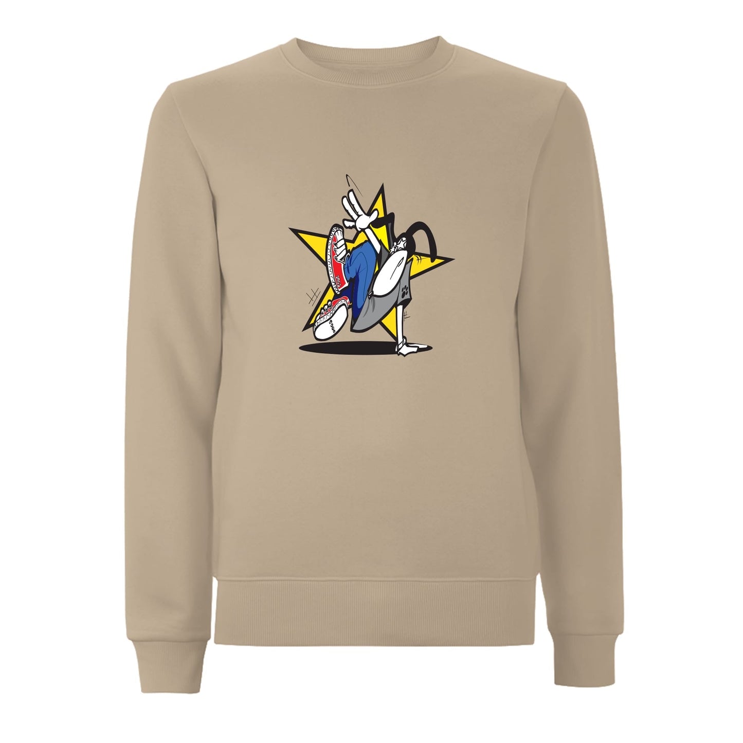 Funky dog Dog Star Front Print Sweatshirt