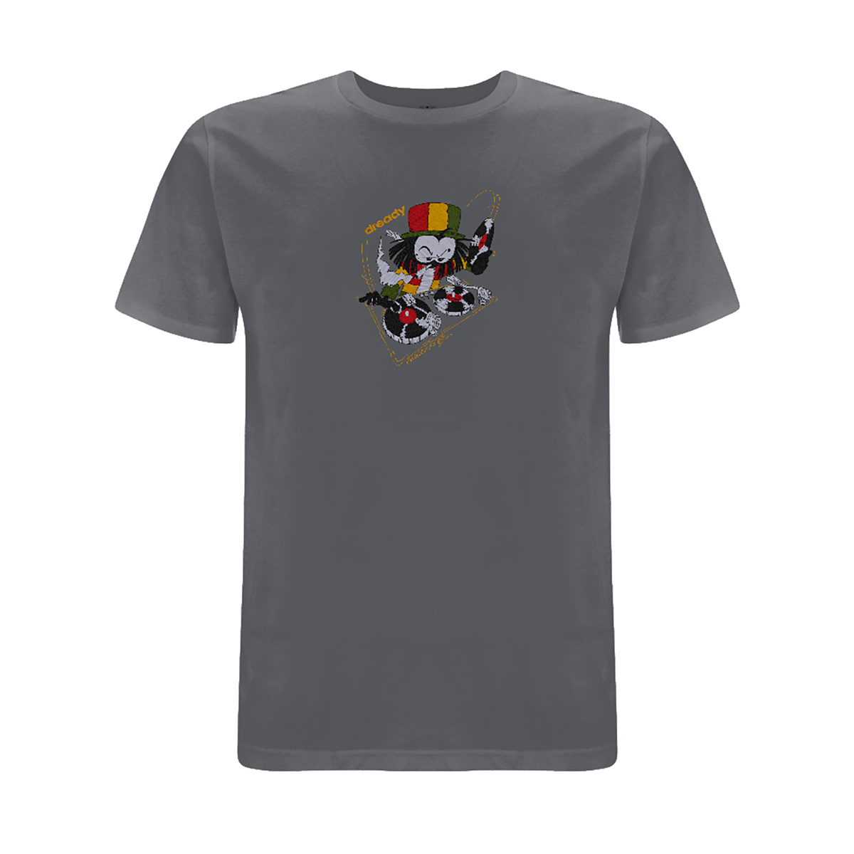 Dready 'Wheel it Up' Embroidered T- Shirt
