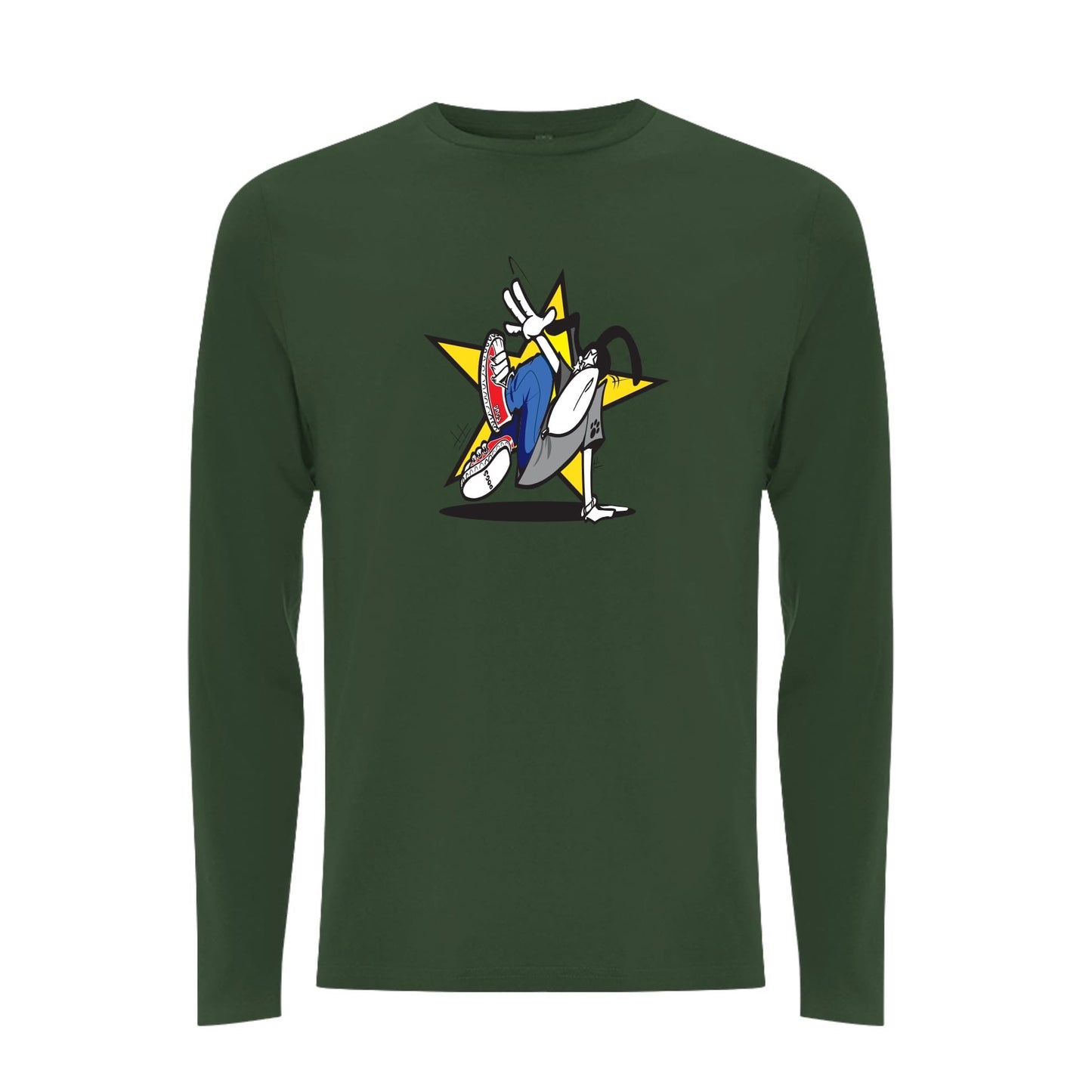 Funky dog Dog Star Front Print Long Sleev