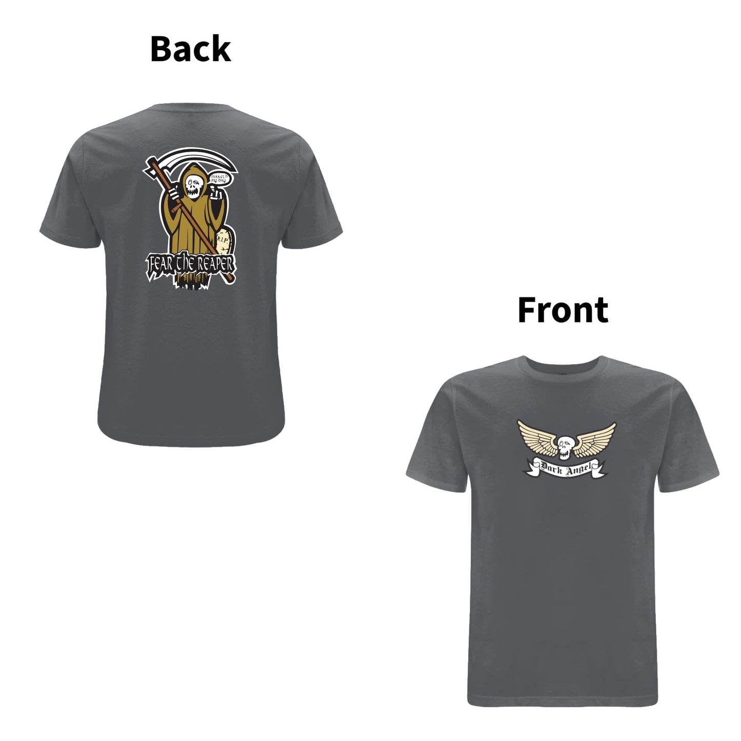BTKA FEAR THE REAPER FRONT & BACK PRINT LOGO T-SHIRT