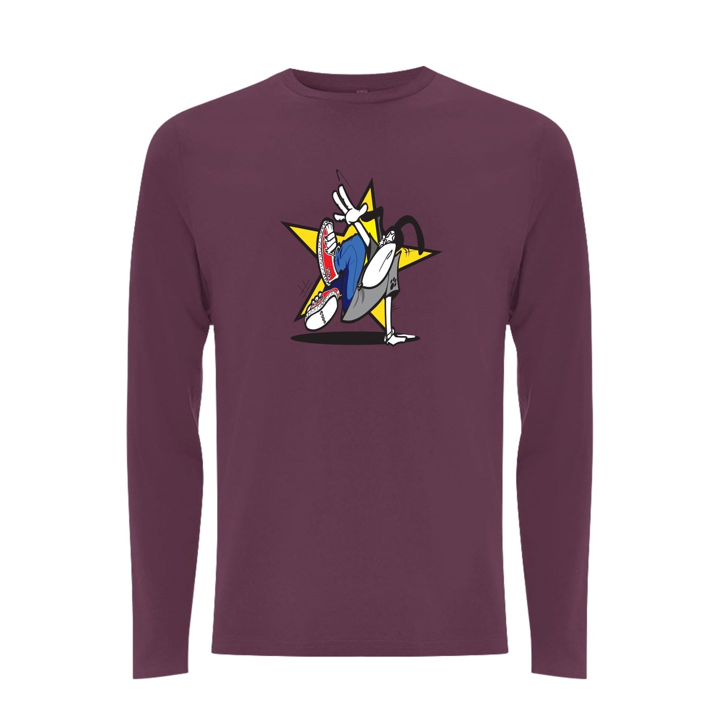 Funky dog Dog Star Front Print Long Sleev
