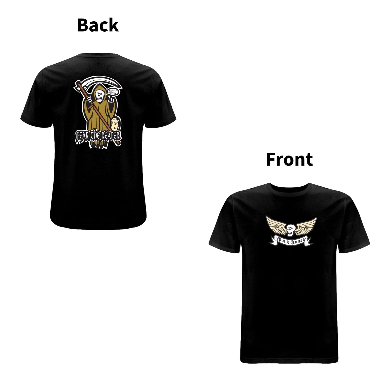 BTKA FEAR THE REAPER FRONT & BACK PRINT LOGO T-SHIRT