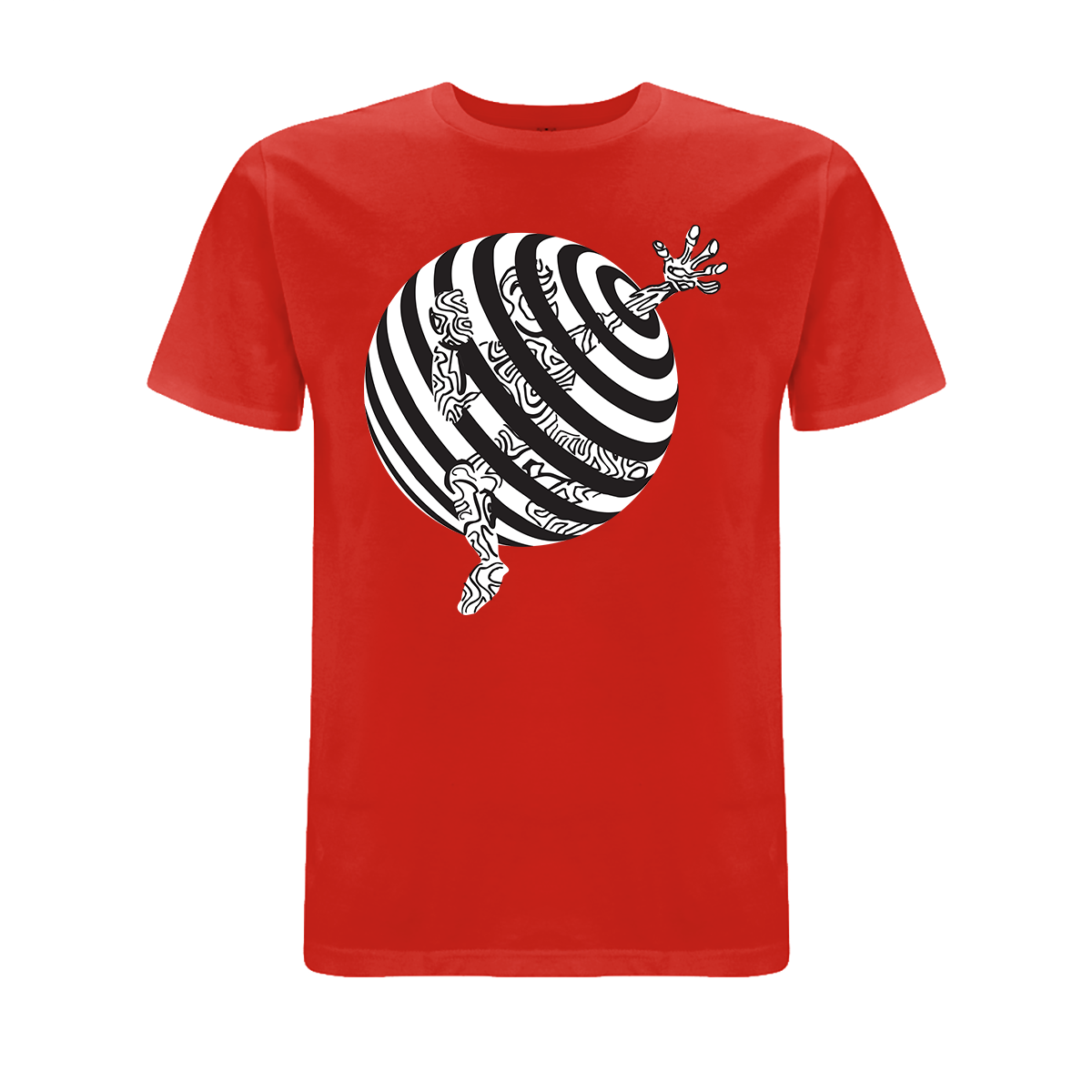 Vortex Trapped Front and back print organic T-Shirt