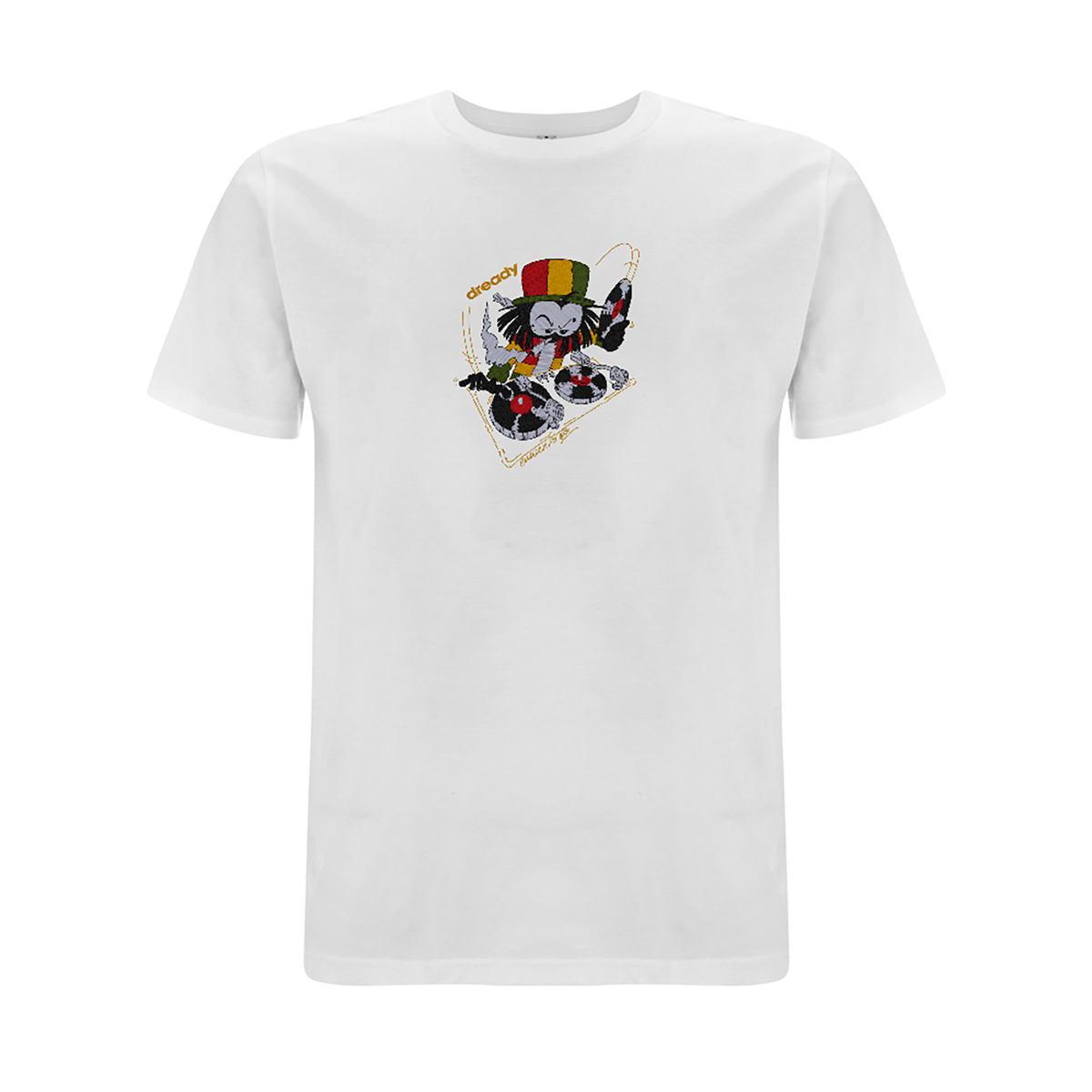 Dready 'Wheel it Up' Embroidered T- Shirt