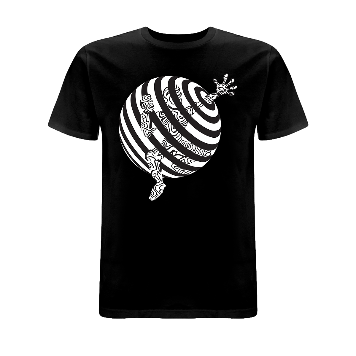 Vortex Trapped Front and back print organic T-Shirt