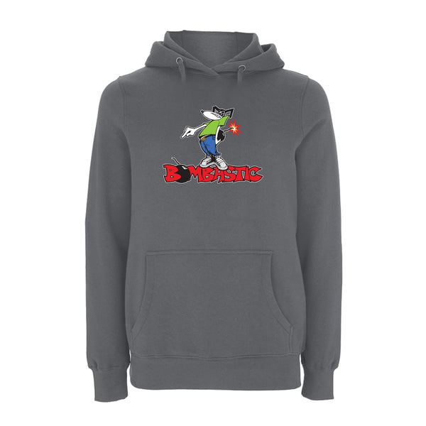 Funky dog BOMBASTIC Logo Hoodie – Rave inspired 90s streetwear, retro fashion from Have a nice day london store