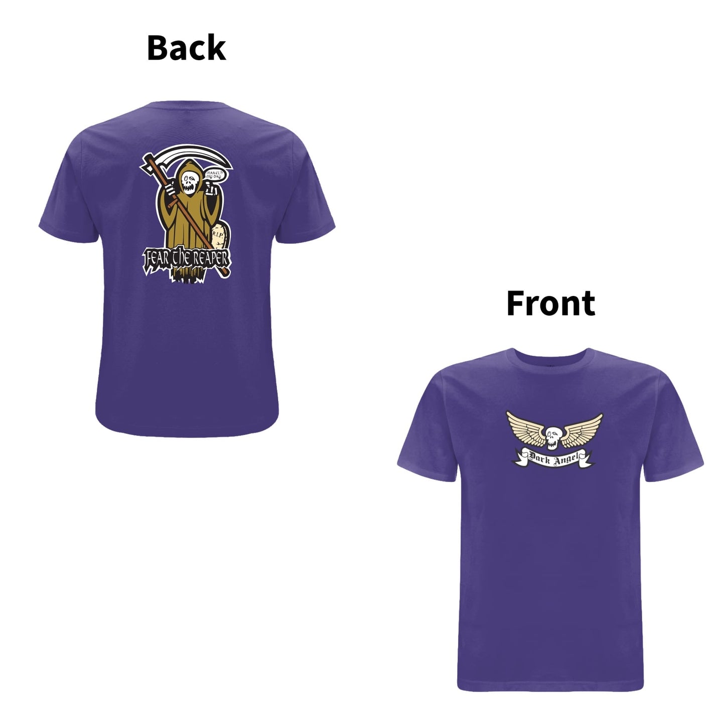 BTKA FEAR THE REAPER FRONT & BACK PRINT LOGO T-SHIRT