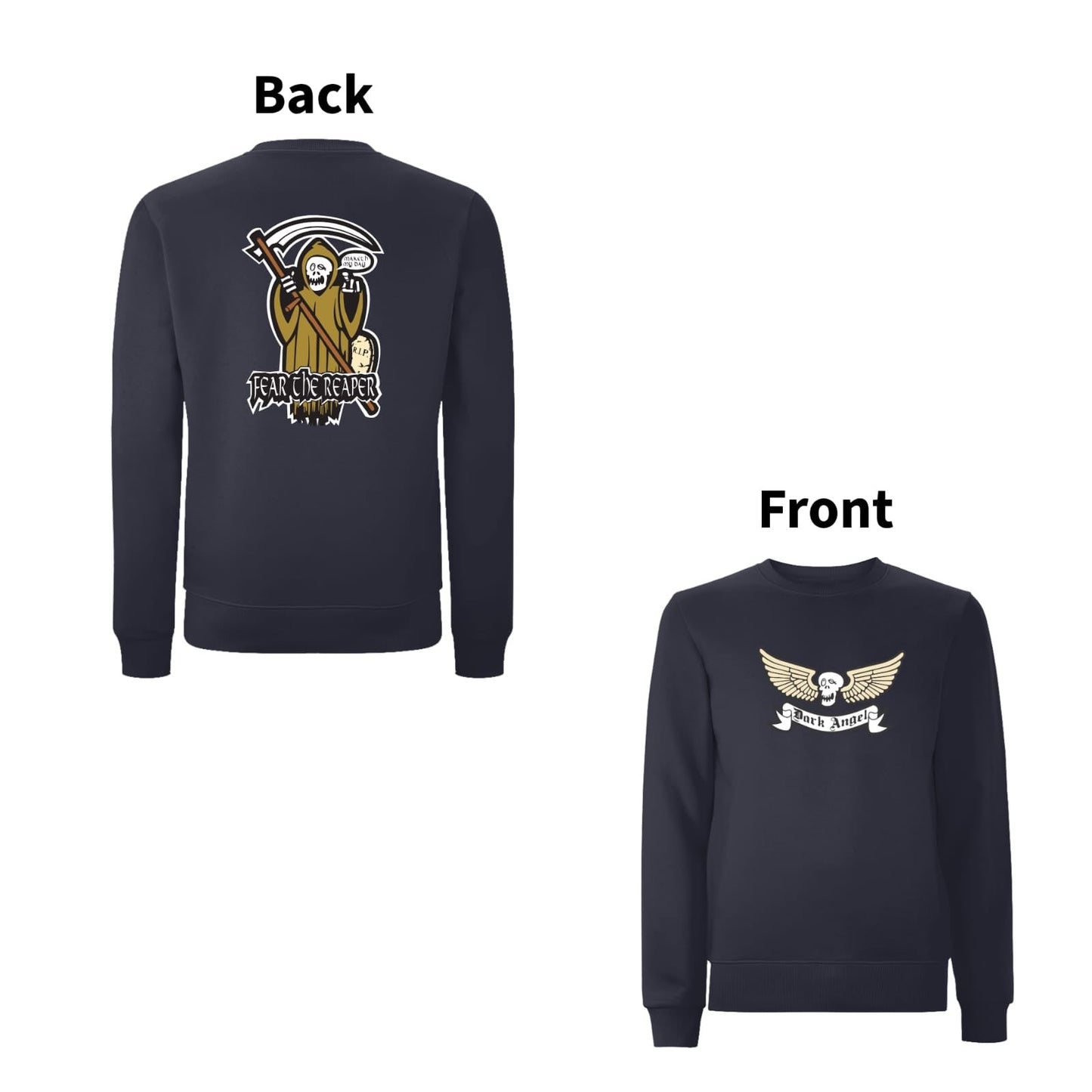 BTKA Fear The Reaper Front & Back Print Sweatshirt