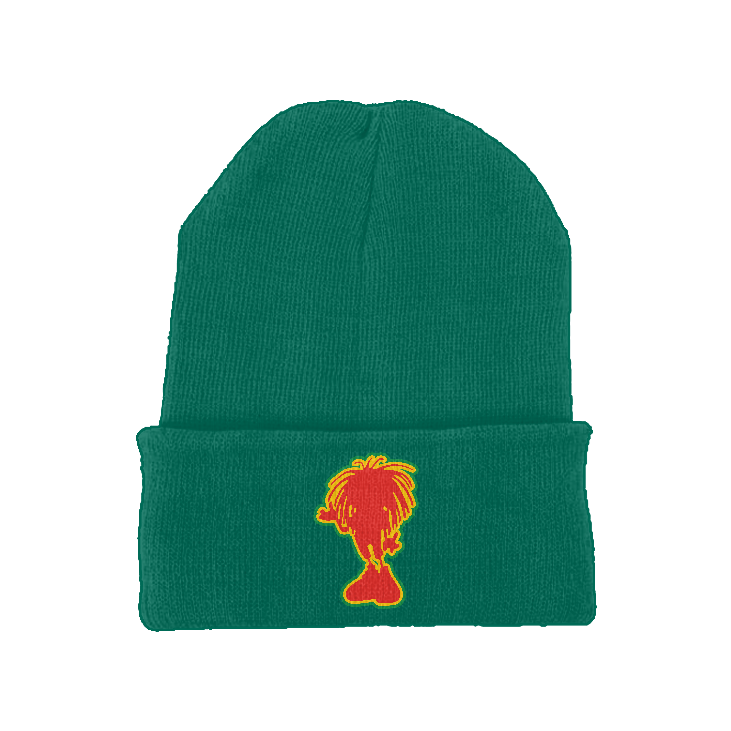 Sista Embroidered silhouette recycled original cuffed fitted beanie if