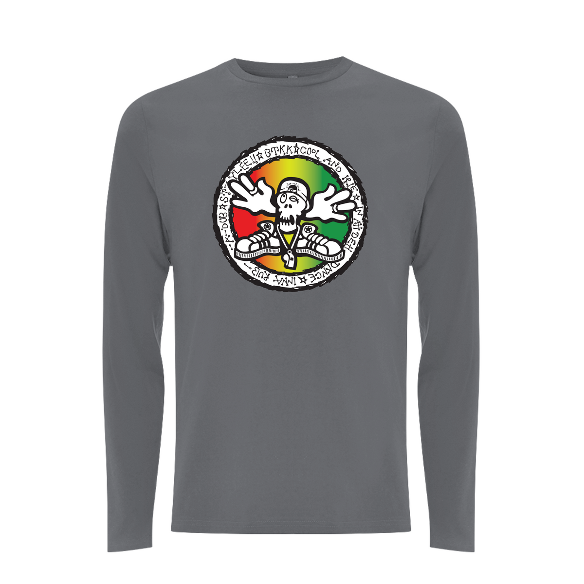 BTKA - COOL AND IRIE Large Front Print Longsleeve – Rave inspired 90s streetwear, retro fashion from Have a nice day london store
