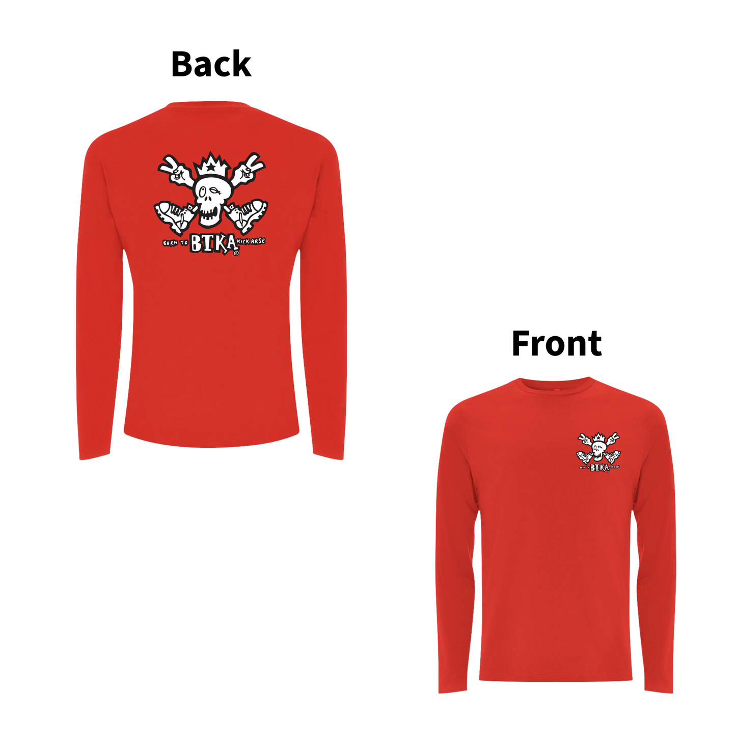 BTKA Classic Front and Back Print Long Sleeves