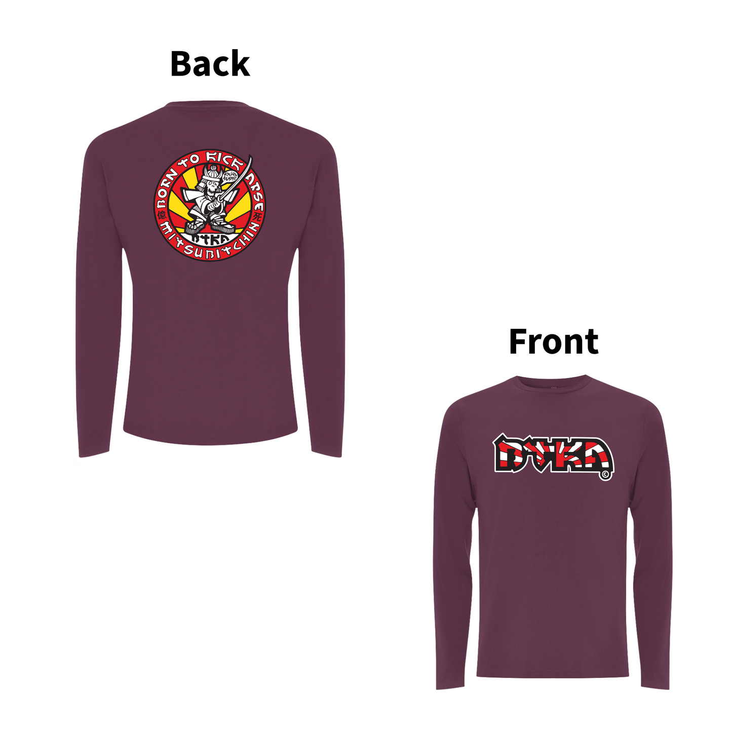 BTKA - SUSHI Front and Back Print Long Sleeve