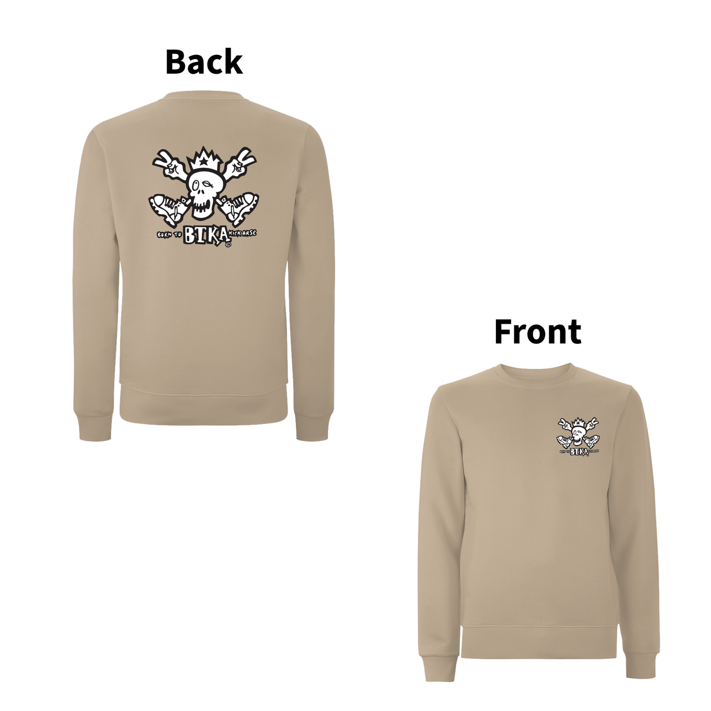 BTKA - CLASSIC LOGO Front & Back Print Sweatshirt