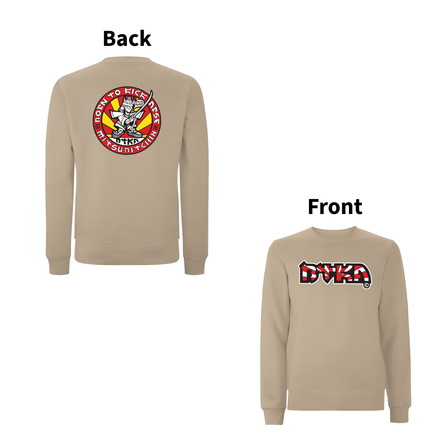 BTKA - SUSHI Front & Back Print Sweatshirt