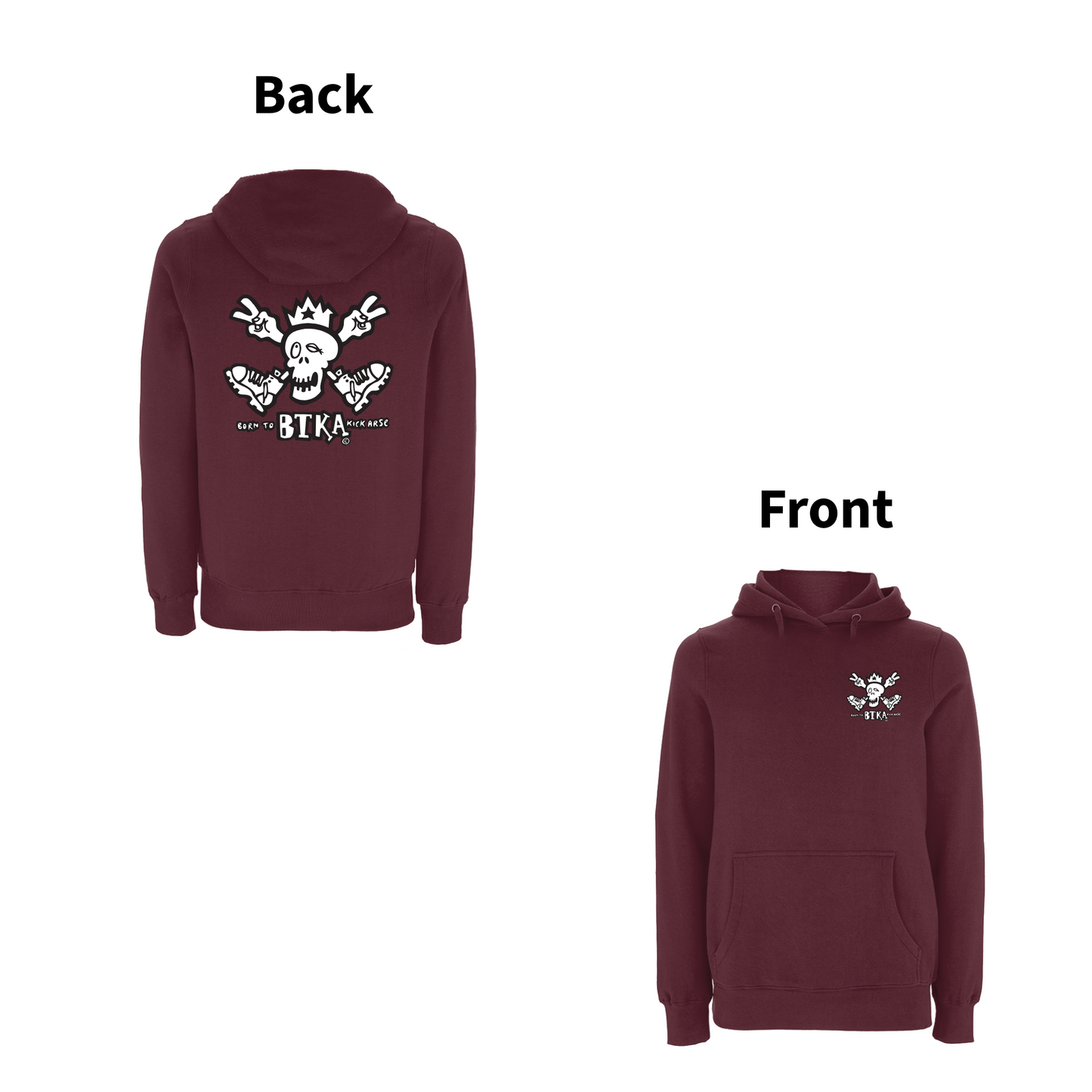 BTKA Classic Logo Front and Back Print Hood