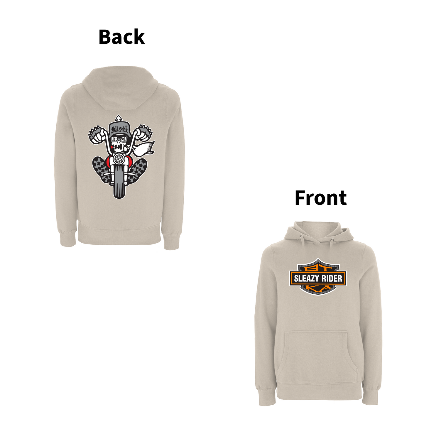 BTKA - SLEAZY RIDER Front and Back Print Hoodie