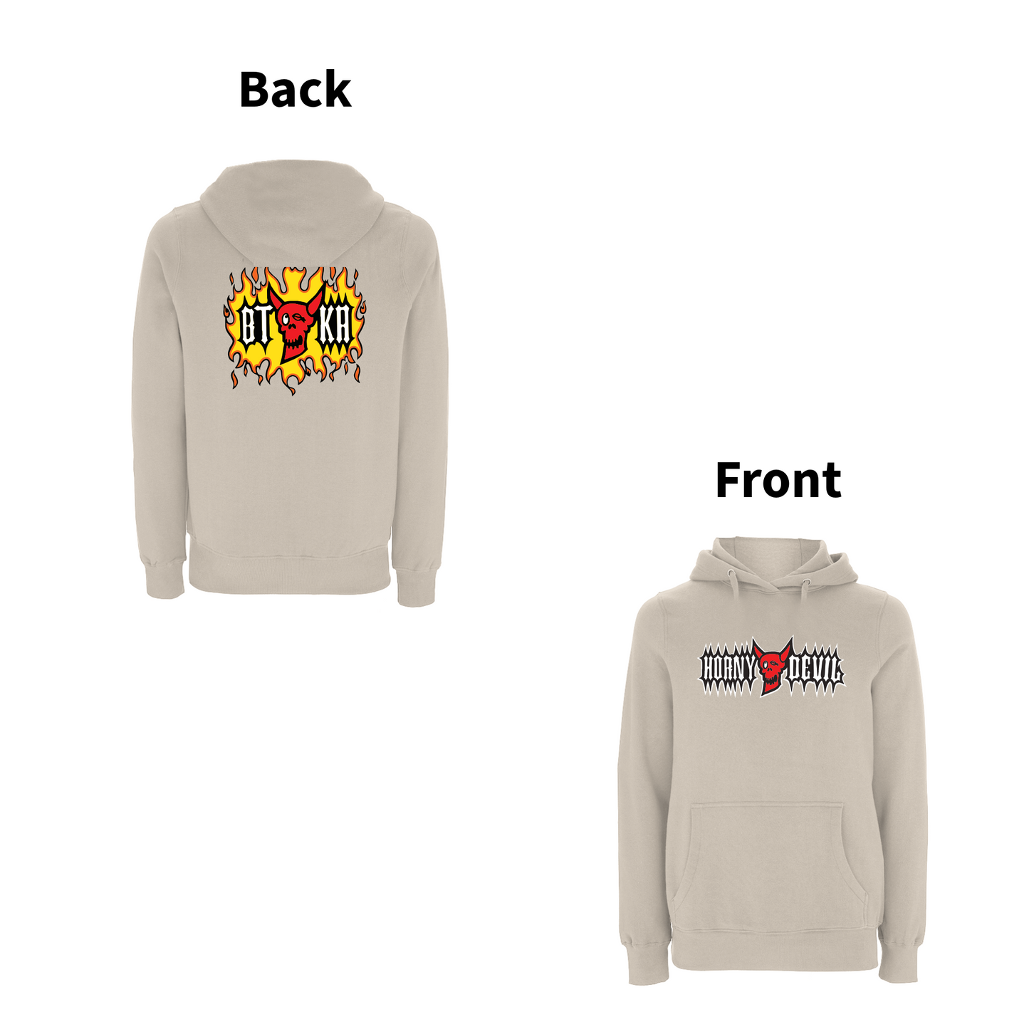 BTKA - HORNY DEVIL Front & Back print Hoodie