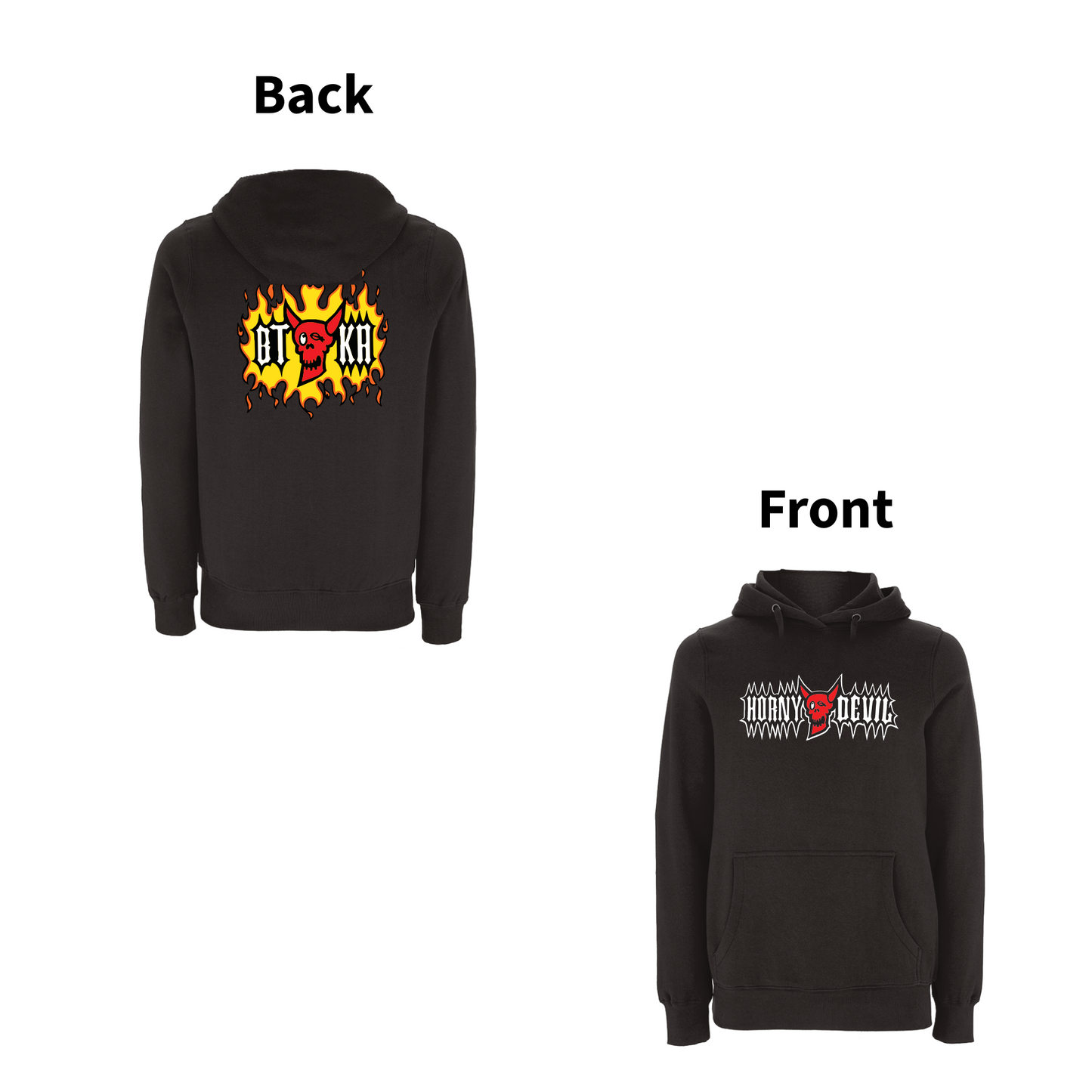 BTKA - HORNY DEVIL Front & Back print Hoodie