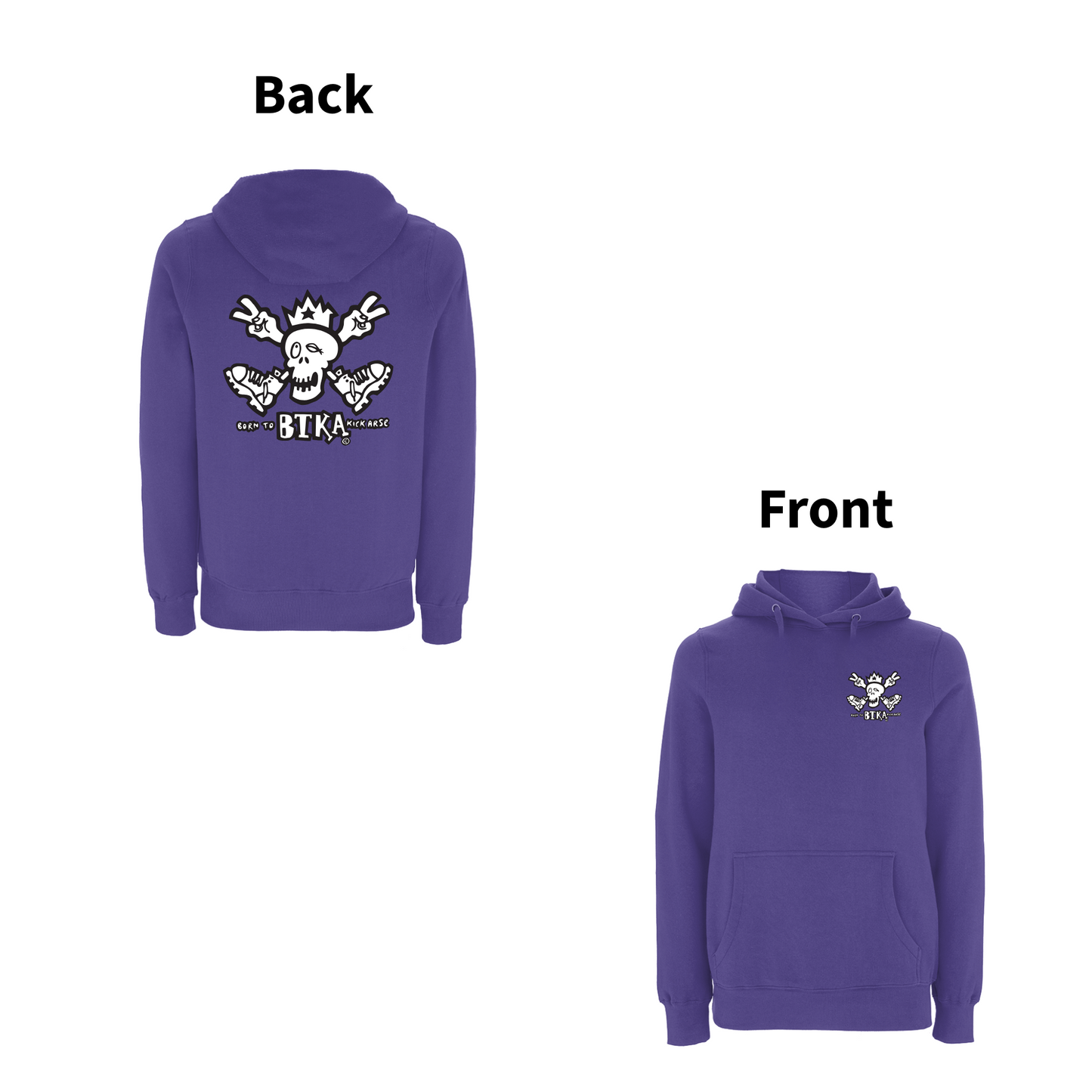 BTKA Classic Logo Front and Back Print Hood