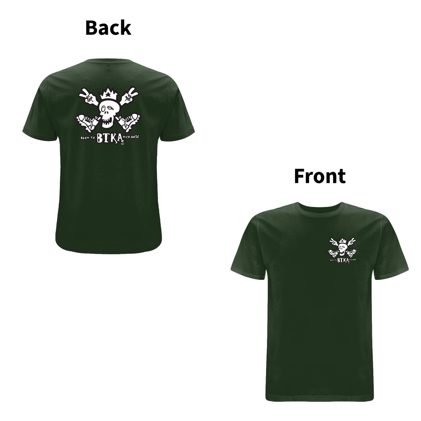 BTKA CLASSIC BACK AND FRONT LOGO-SHORT SLEEVE T-SHIRT - A HAVE A NICE DAY BRAND