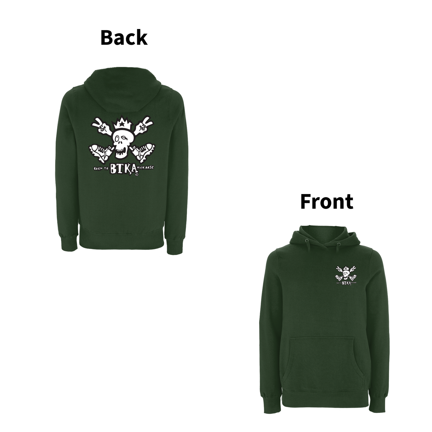 BTKA Classic Logo Front and Back Print Hood