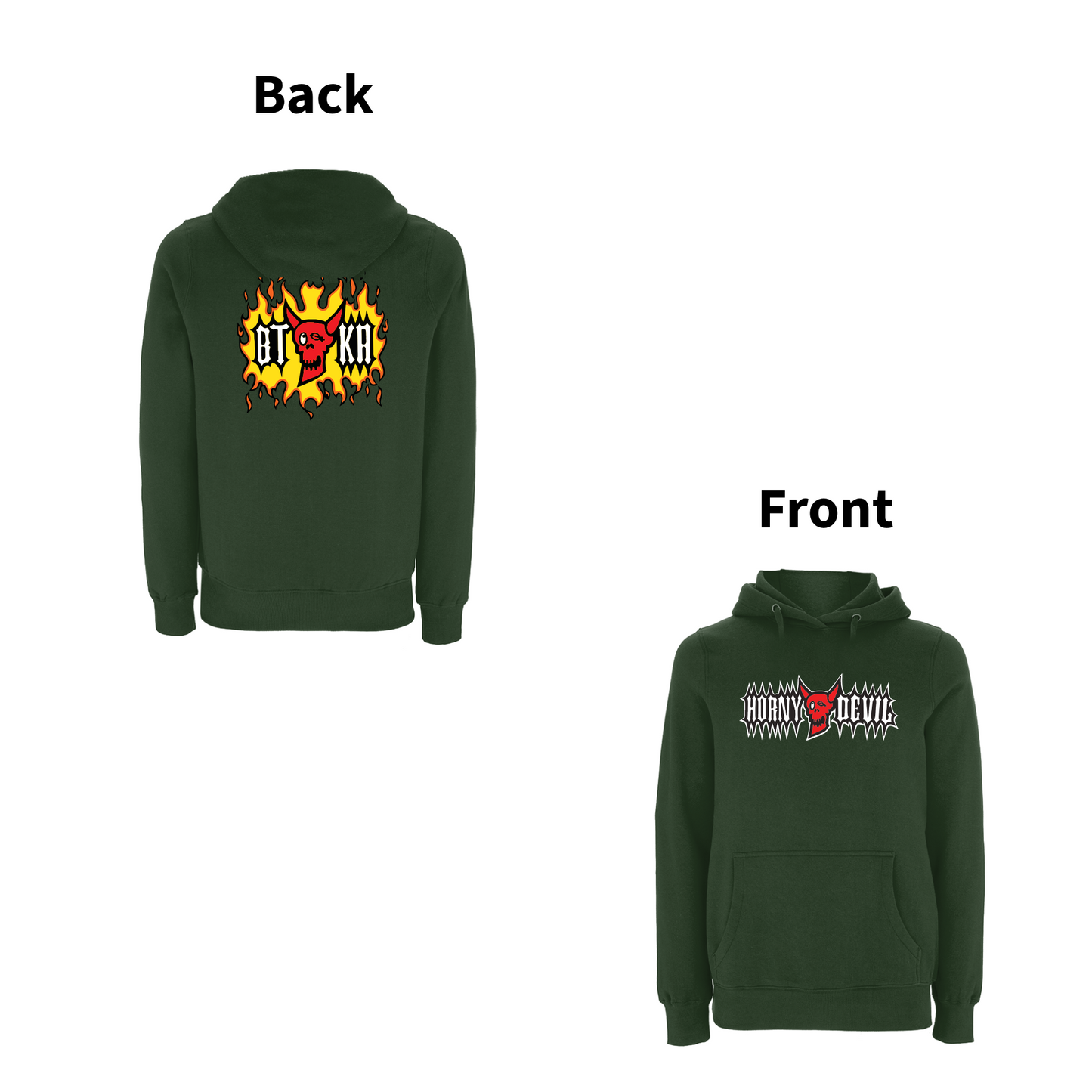 BTKA - HORNY DEVIL Front & Back print Hoodie