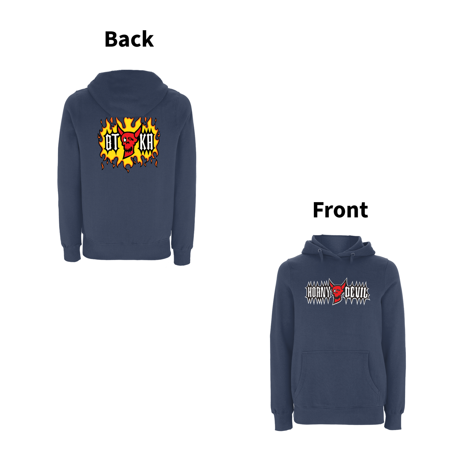 BTKA - HORNY DEVIL Front & Back print Hoodie