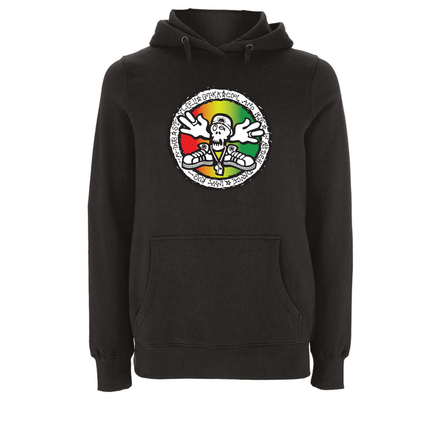 BTKA - COOL and IRIE Large Front Print Hoodie