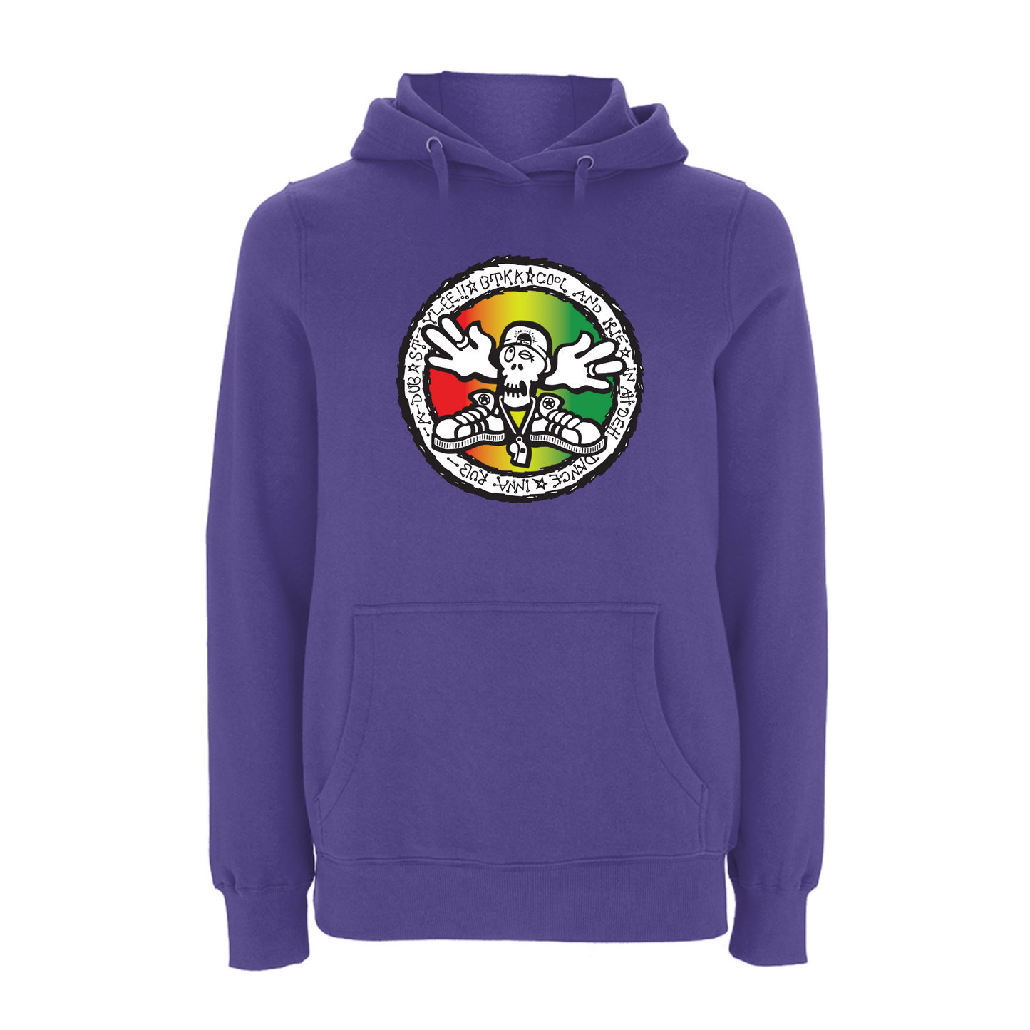 BTKA - COOL and IRIE Large Front Print Hoodie