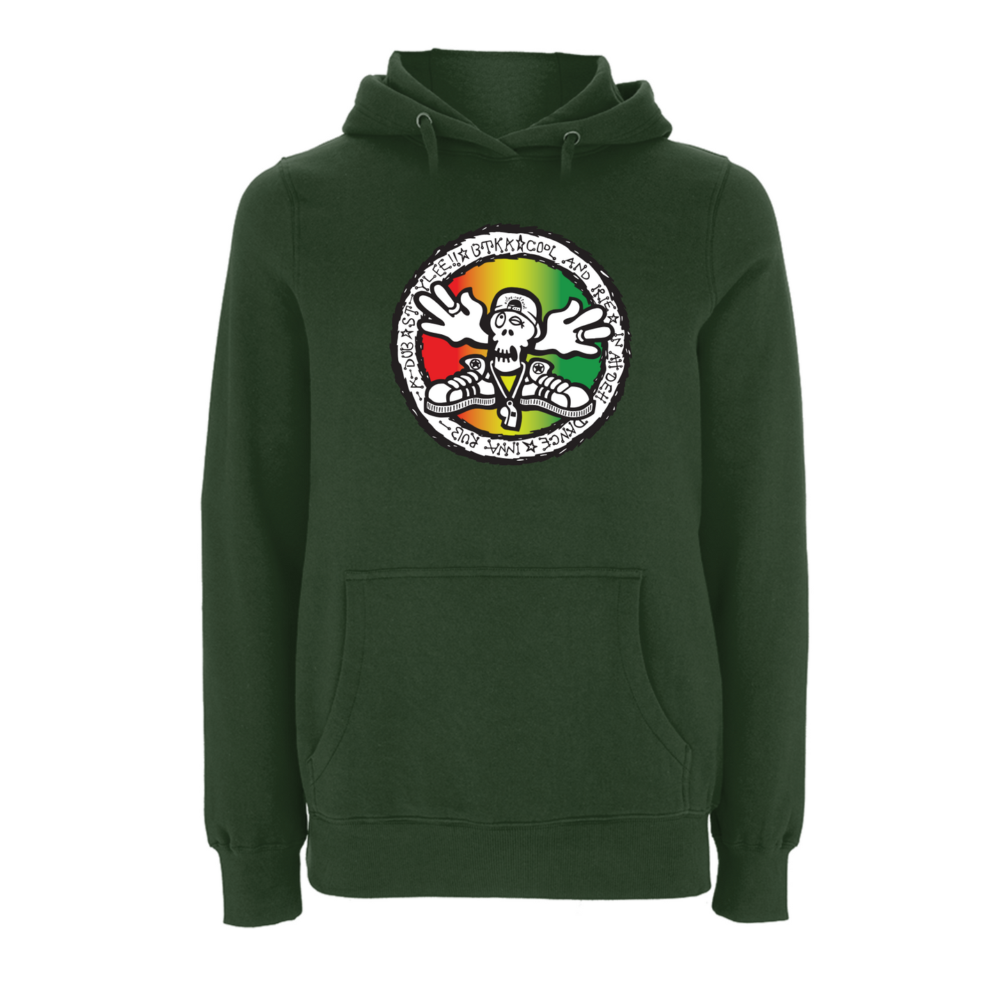 BTKA - COOL and IRIE Large Front Print Hoodie