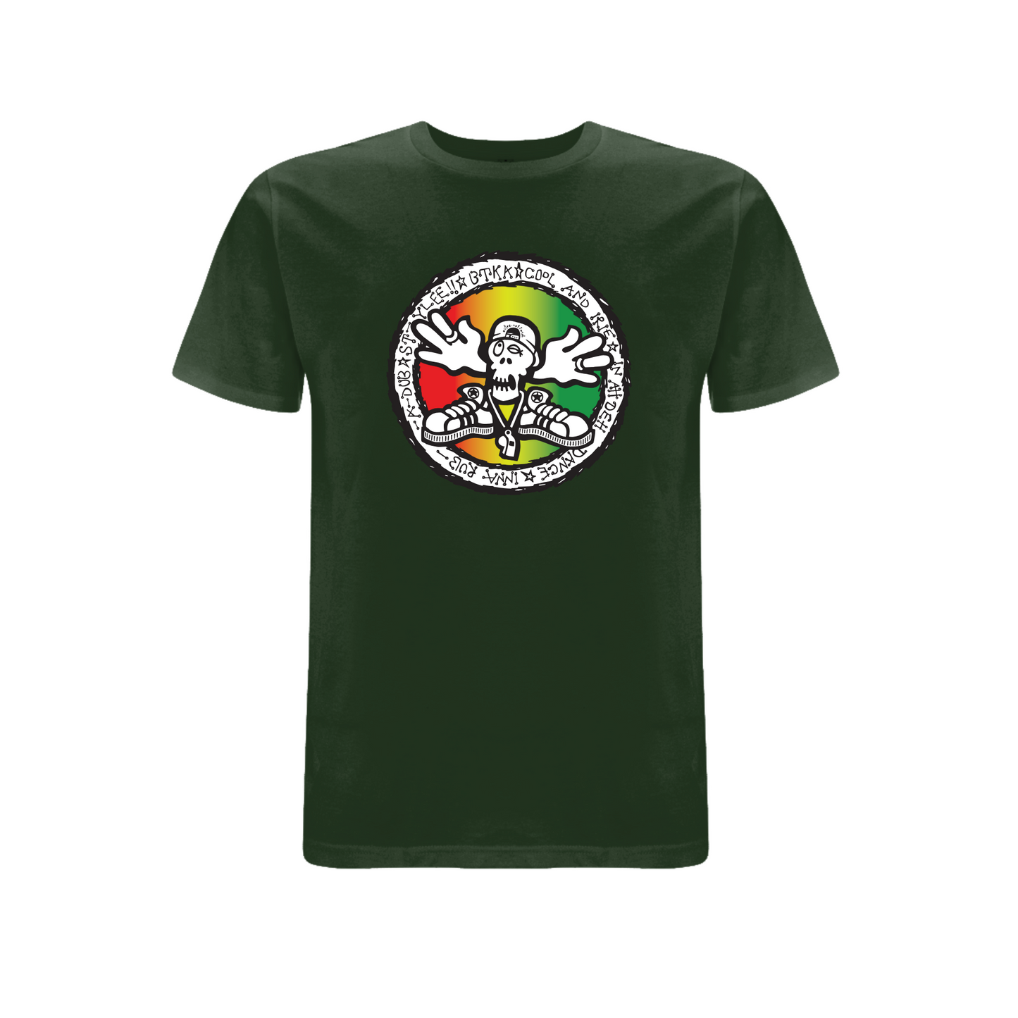 BTKA - COOL AND IRIE Large Front Print T-Shirt