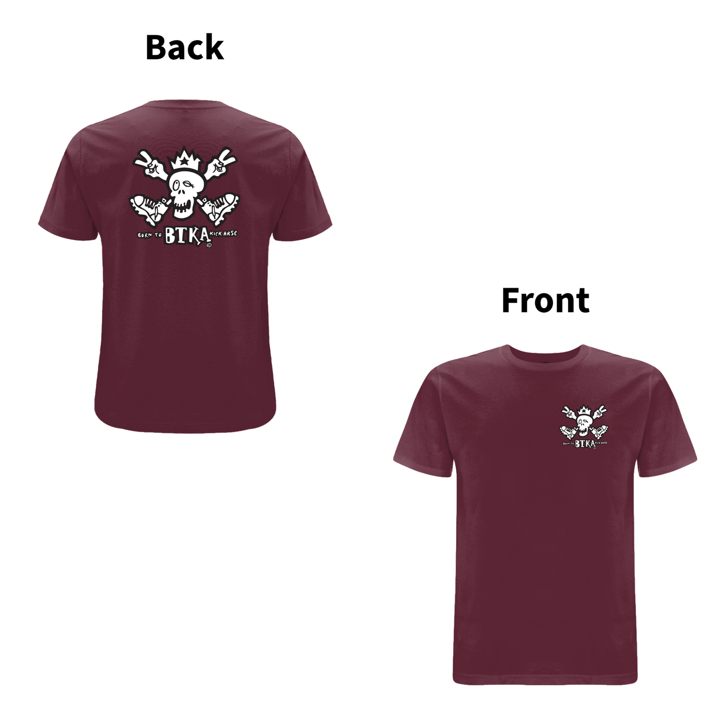 BTKA CLASSIC BACK AND FRONT LOGO-SHORT SLEEVE T-SHIRT - A HAVE A NICE DAY BRAND