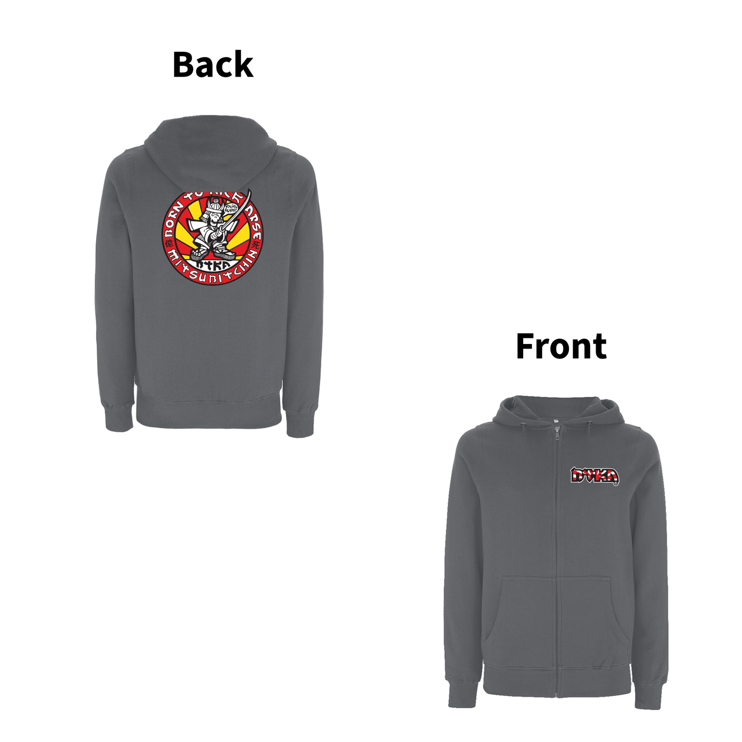 BTKA - SUSHI Front and Back Print Zip Hood