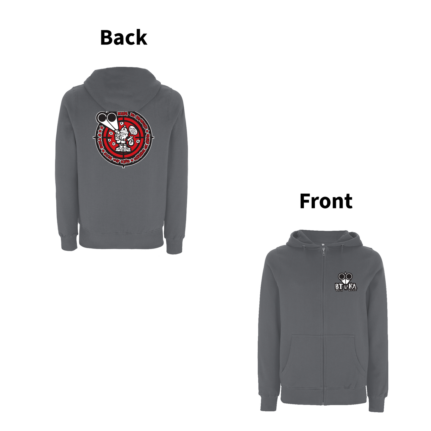BTKA Take All Bets Front and Back Print Zip Hood