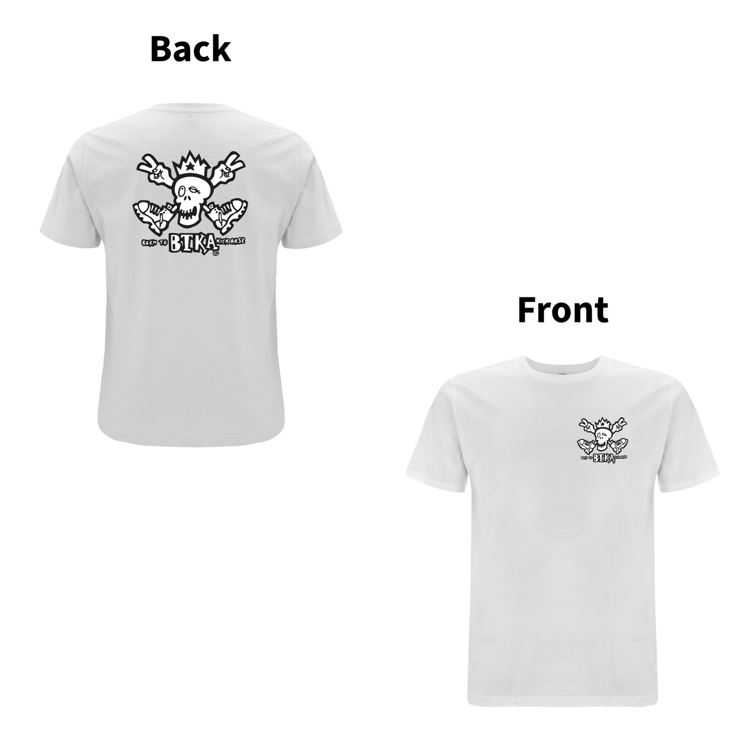 BTKA CLASSIC BACK AND FRONT LOGO-SHORT SLEEVE T-SHIRT - A HAVE A NICE DAY BRAND