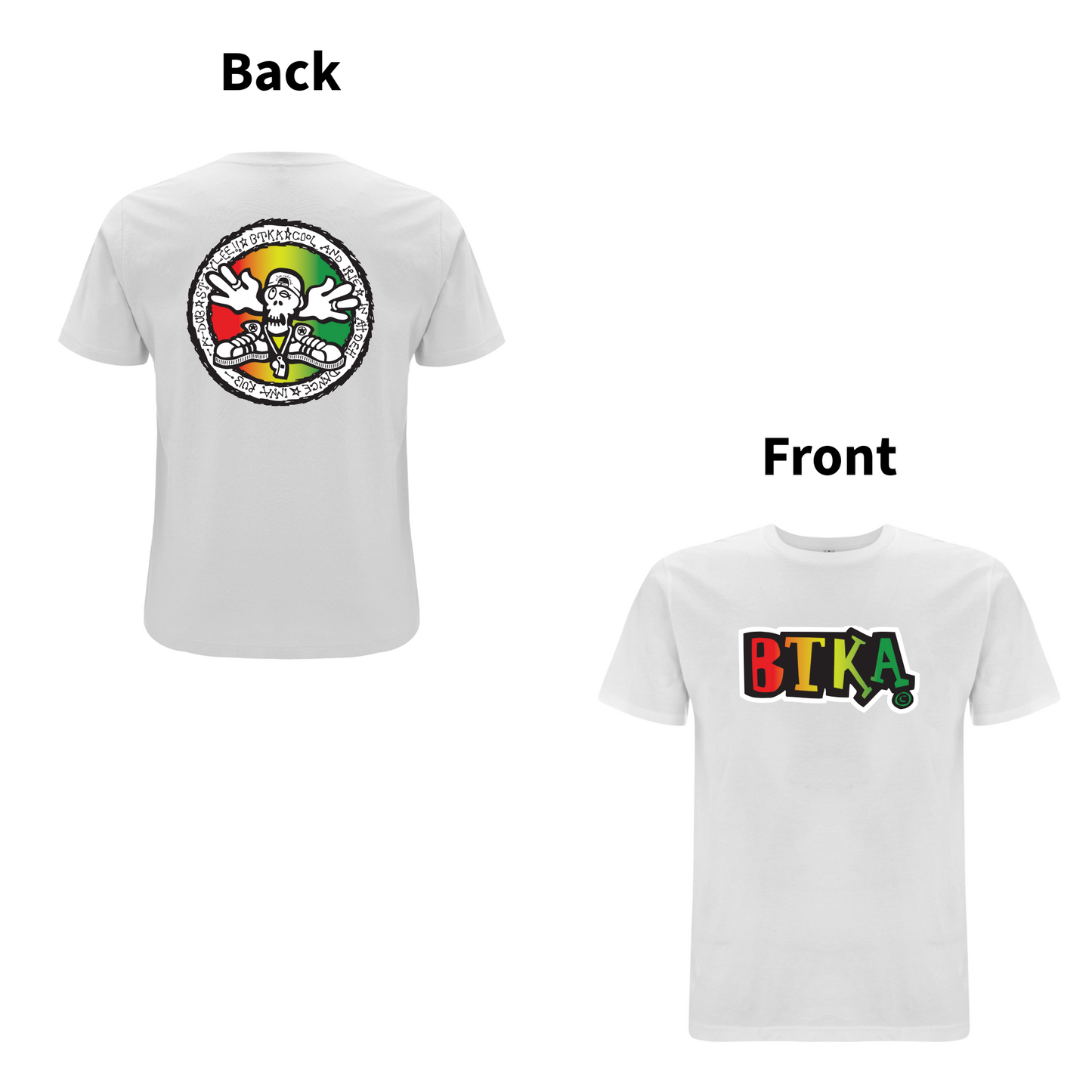 BTKA - COOL and IRIE Logo Front and Back Print T-Shirt