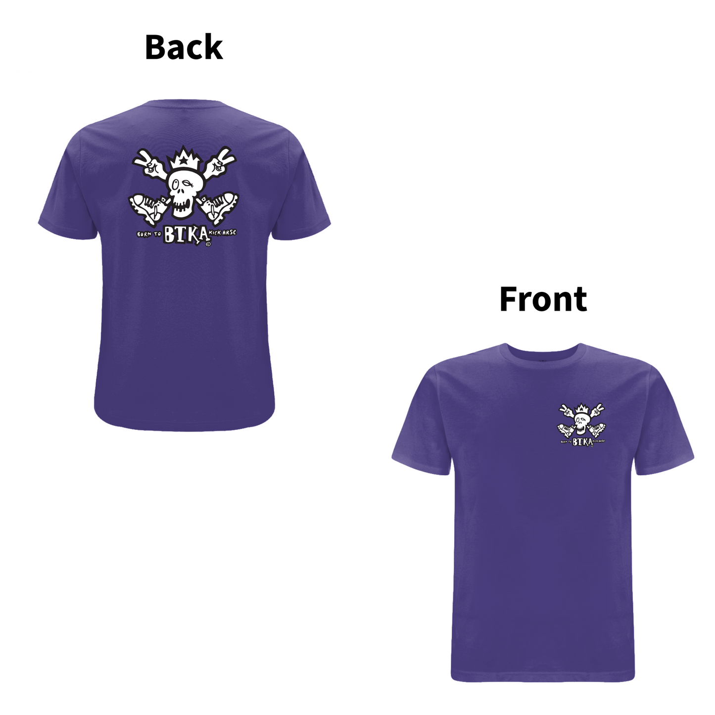 BTKA CLASSIC BACK AND FRONT LOGO-SHORT SLEEVE T-SHIRT - A HAVE A NICE DAY BRAND