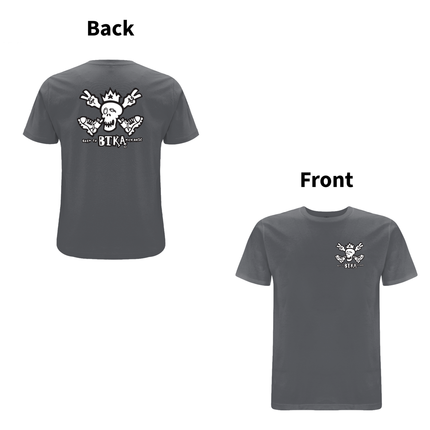 BTKA CLASSIC BACK AND FRONT LOGO-SHORT SLEEVE T-SHIRT - A HAVE A NICE DAY BRAND