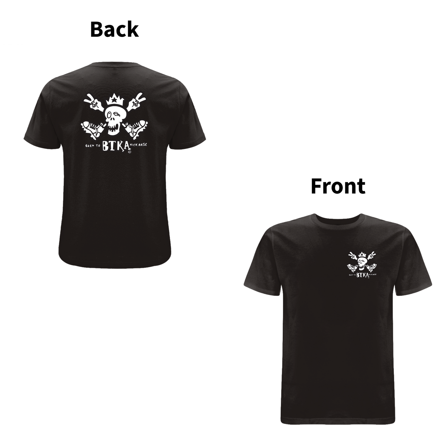BTKA CLASSIC BACK AND FRONT LOGO-SHORT SLEEVE T-SHIRT - A HAVE A NICE DAY BRAND