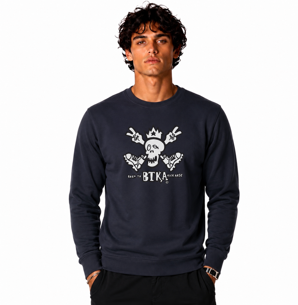 BTKA - CLASSIC Front Print Sweatshirt