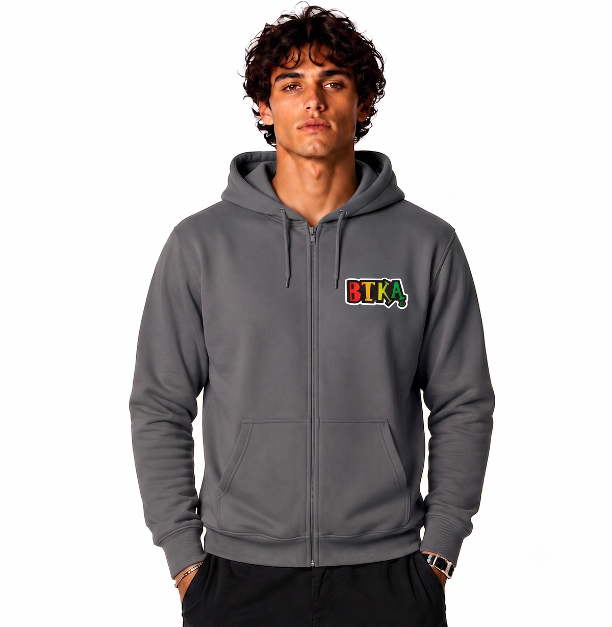 BTKA - COOL AND IRIE Front and Back Print Zip Hood