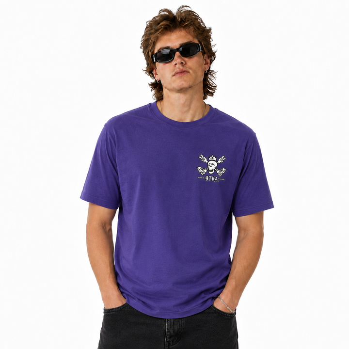 BTKA CLASSIC BACK AND FRONT LOGO-SHORT SLEEVE T-SHIRT - A HAVE A NICE DAY BRAND