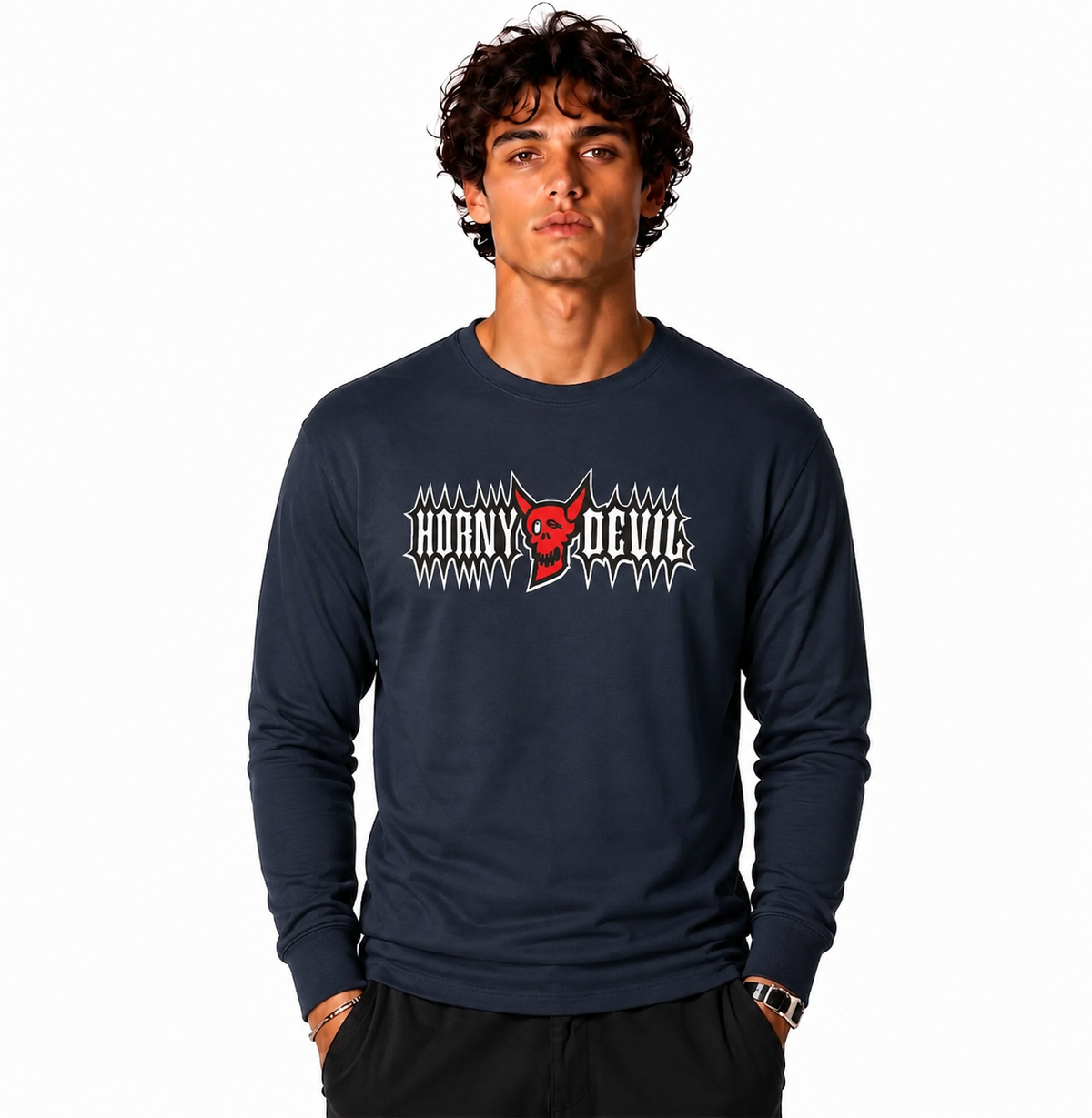 BTKA Horny devil Front Print Long Sleeve