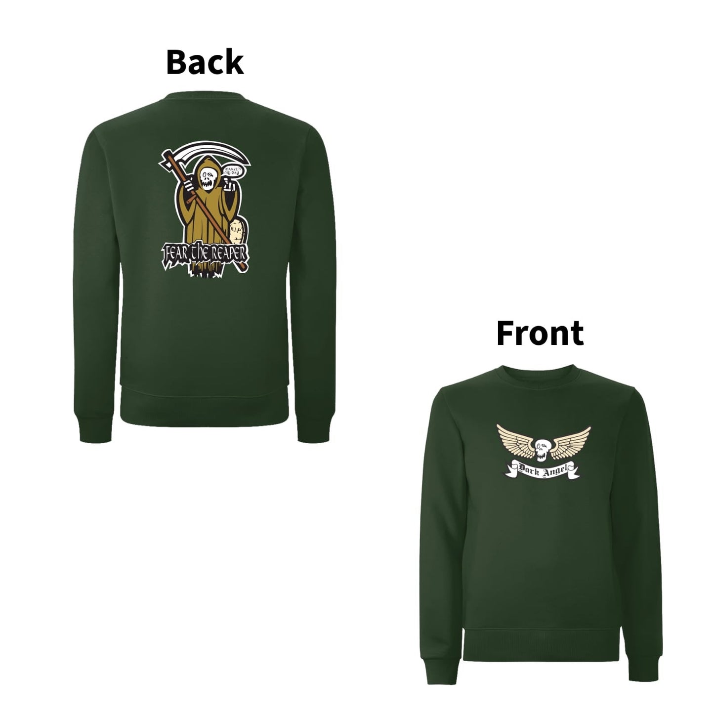 BTKA Fear The Reaper Front & Back Print Sweatshirt